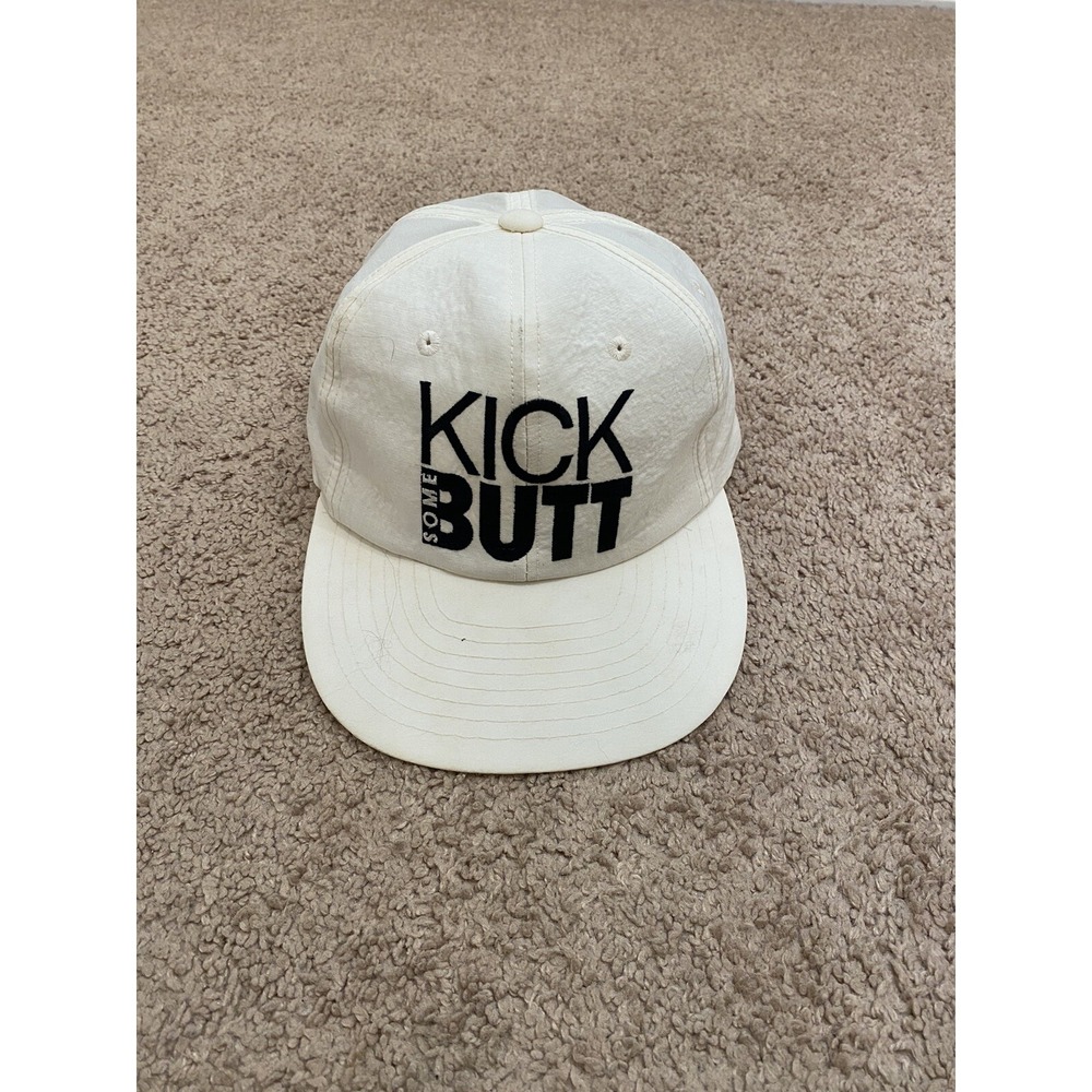 Vintage 80s 90s Nike Kick Some Butt SnapBack Hat